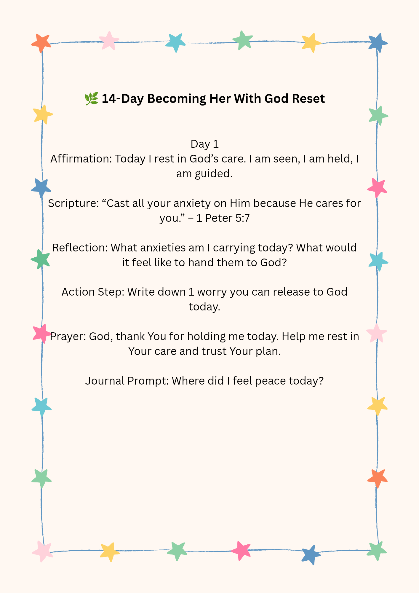 14 -Days Reset Becoming Her with God.
